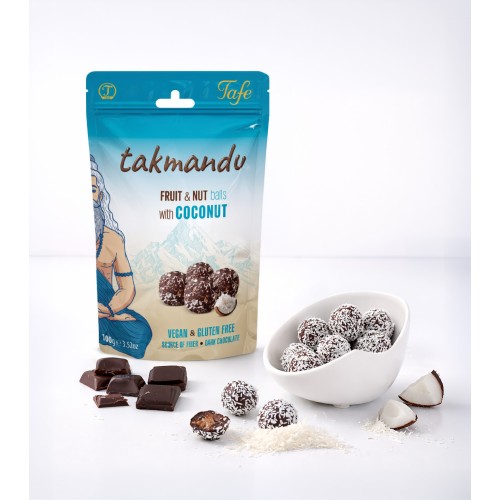 Takmandu Vegan Bitter Çikolata Kaplı Hindistan Cevizli Hurma